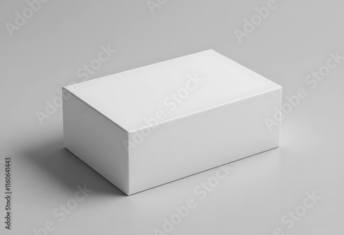 Wallpaper Mural White rectangular box  with soft lighting clean background Torontodigital.ca