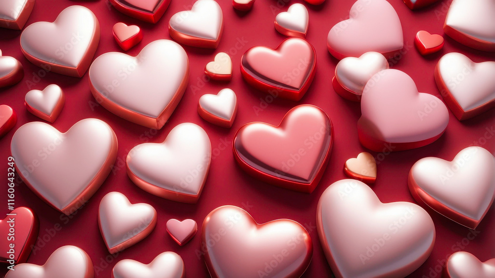 many hearts are arranged in a pattern many hearts are arranged in a pattern