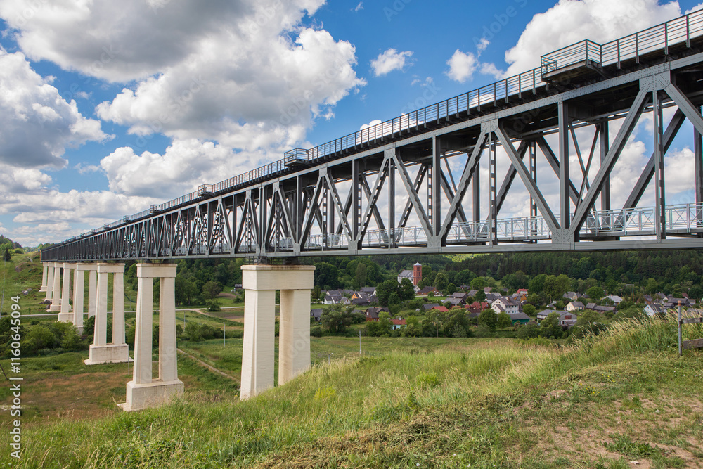 Lyduvenai Railway Bridge in Lithuania Lyduvenai Railway Bridge in Lithuania