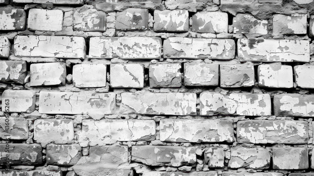 Fototapeta premium old white brick wall background