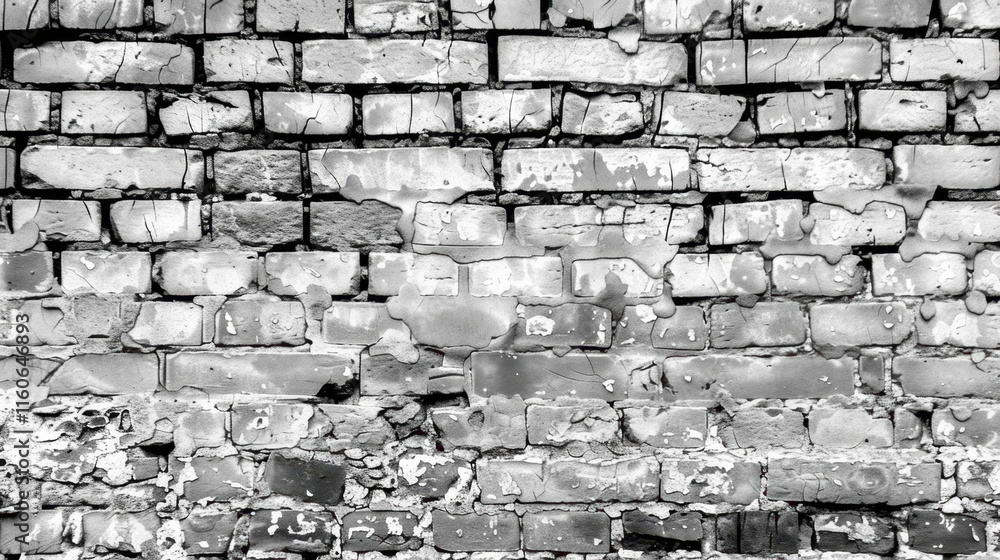 Fototapeta premium old white brick wall background