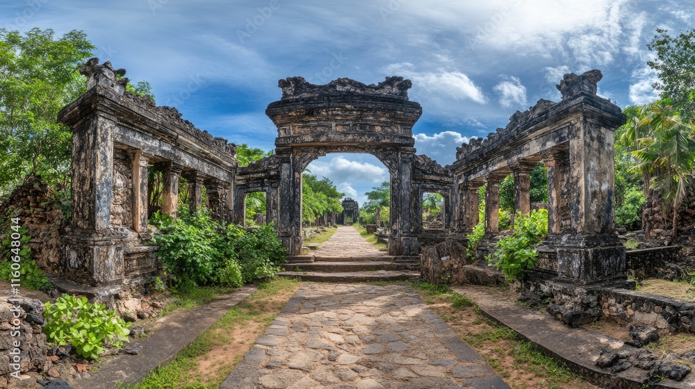 Obraz premium Ancient Ruins: A Path Through Time