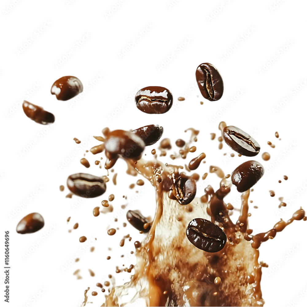 coffee beans falling coffee beans falling