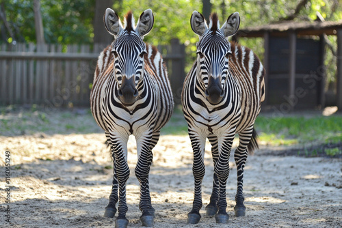 zebra in zoo