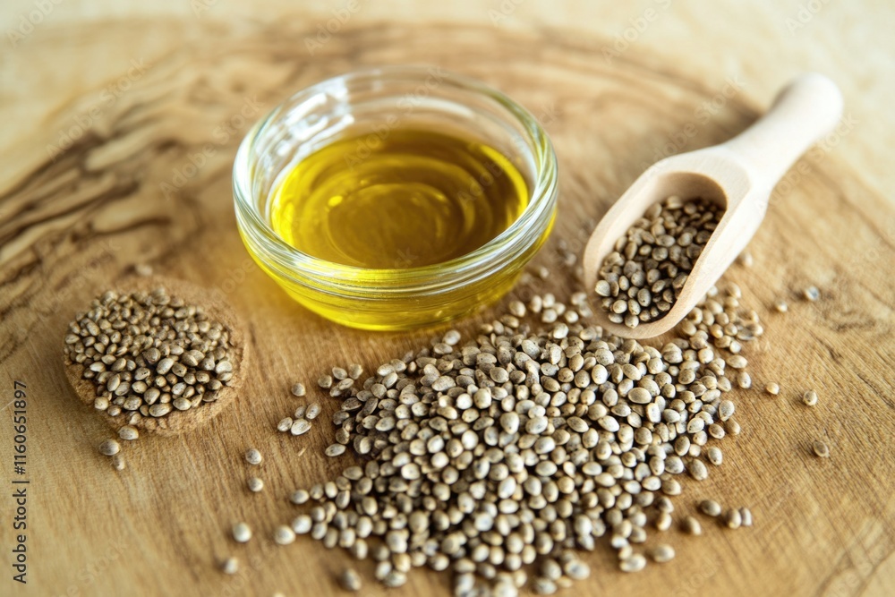 A bowl of mustard seeds sits next to a wooden spoon on a table A bowl of mustard seeds sits next to a wooden spoon on a table
