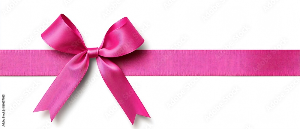 Cancer awareness. Pink ribbon with a bow on a white background, perfect for gifts or decorations. Cancer awareness. Pink ribbon with a bow on a white background, perfect for gifts or decorations.