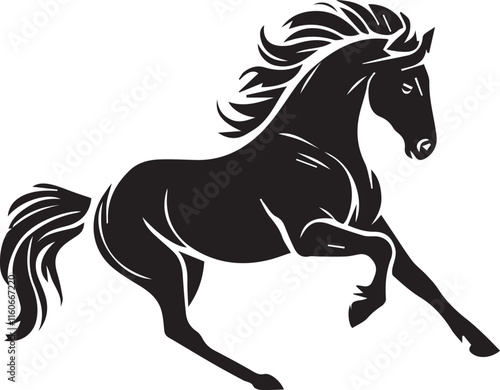  Horse silhouette vector EPS