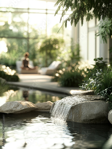 weel being and calm minded people relaxing