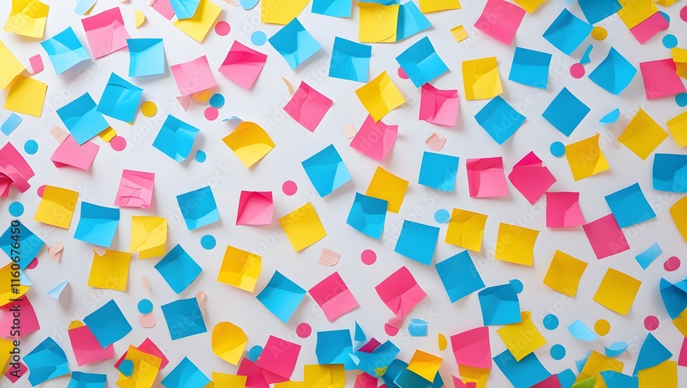 a colorful array of sticky notes scattered across a white surface a colorful array of sticky notes scattered across a white surface