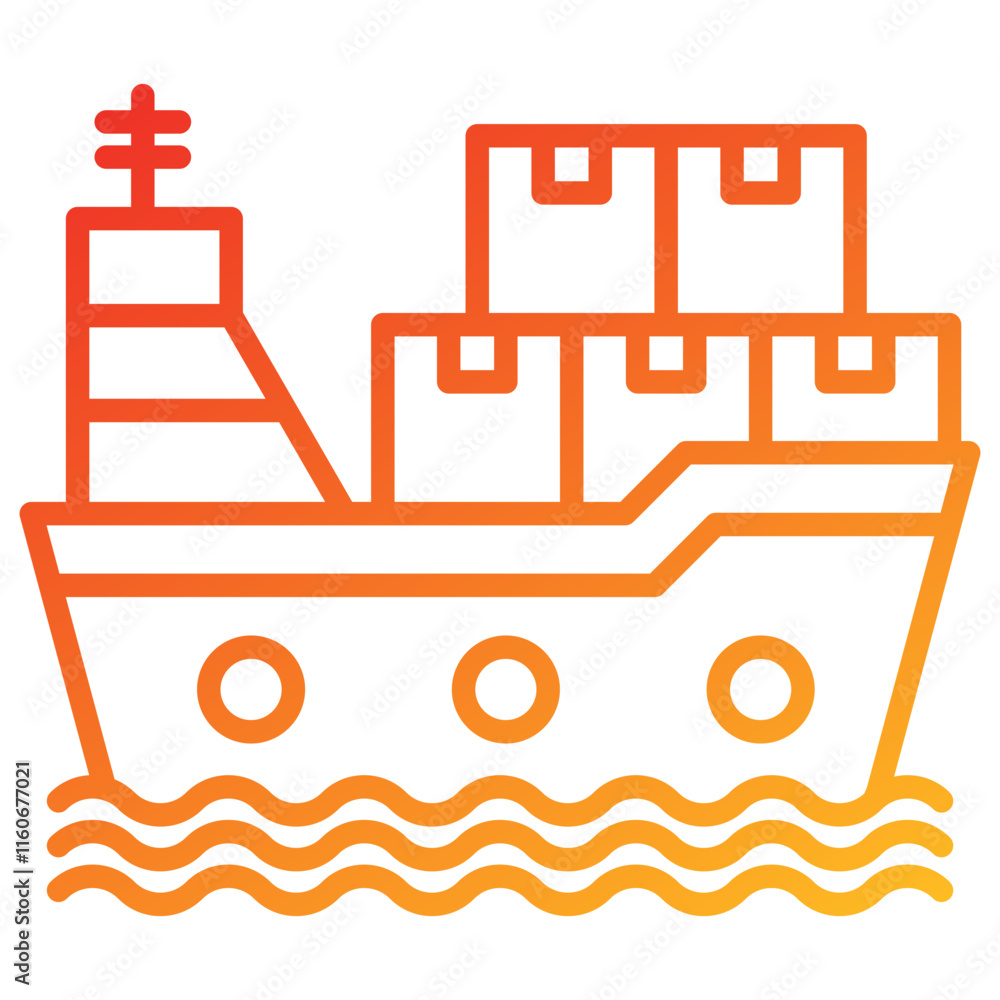Naklejka premium Shipping Icon