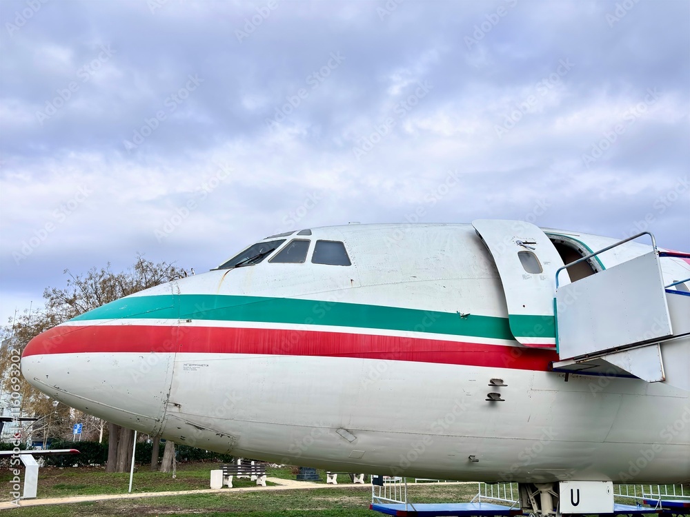 airplane on the ground airplane on the ground