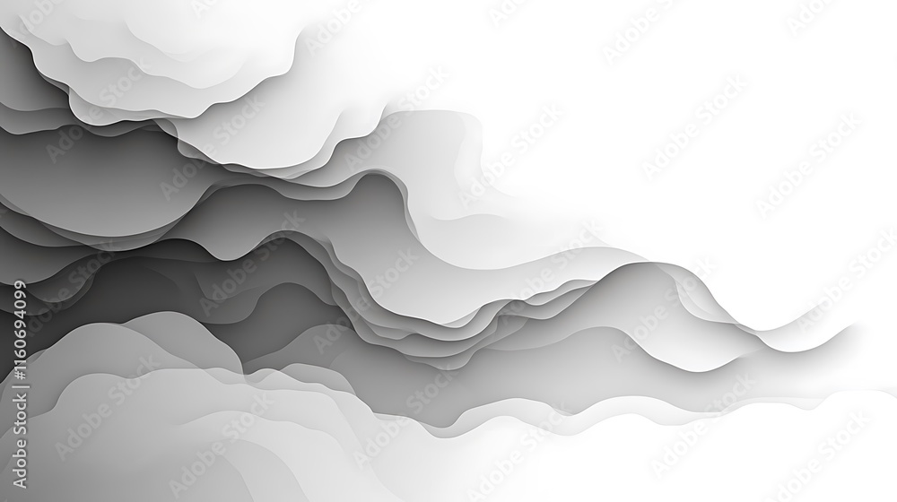 Abstract grayscale undulating wave pattern design Abstract grayscale undulating wave pattern design