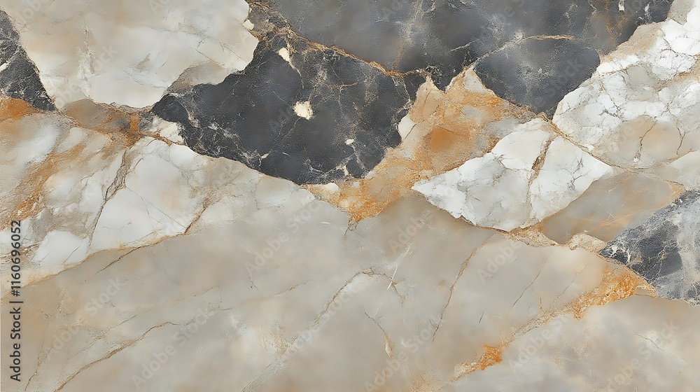 Obraz premium Abstract Marble Texture In Grey Beige And Black Tones