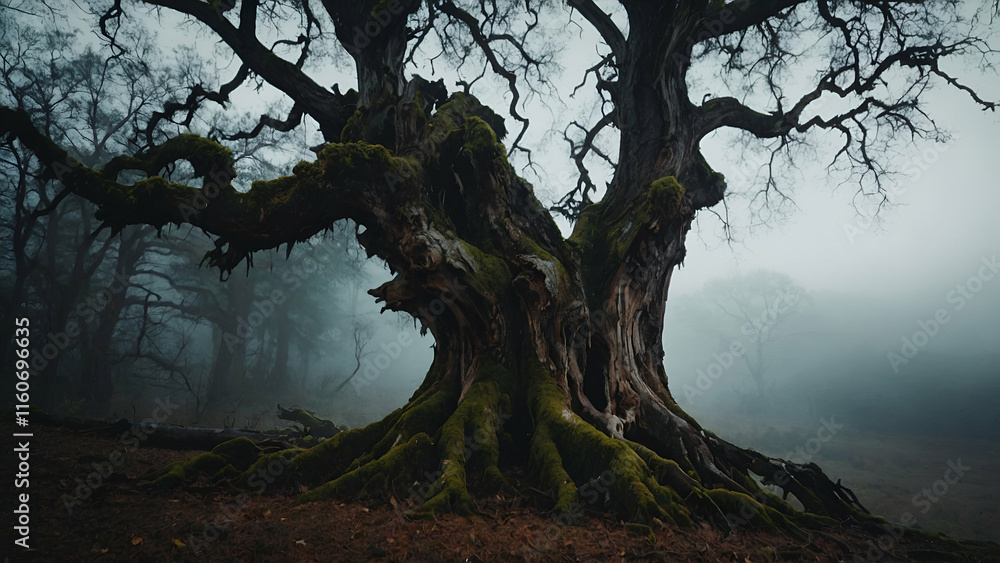 Fototapeta premium Breathtaking Outdoor View of a Forest with Branches, Rocks, and Water