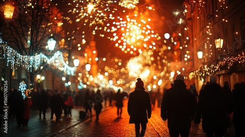 New year’ eve times square event coverage lights joy festive urban celebrations photo