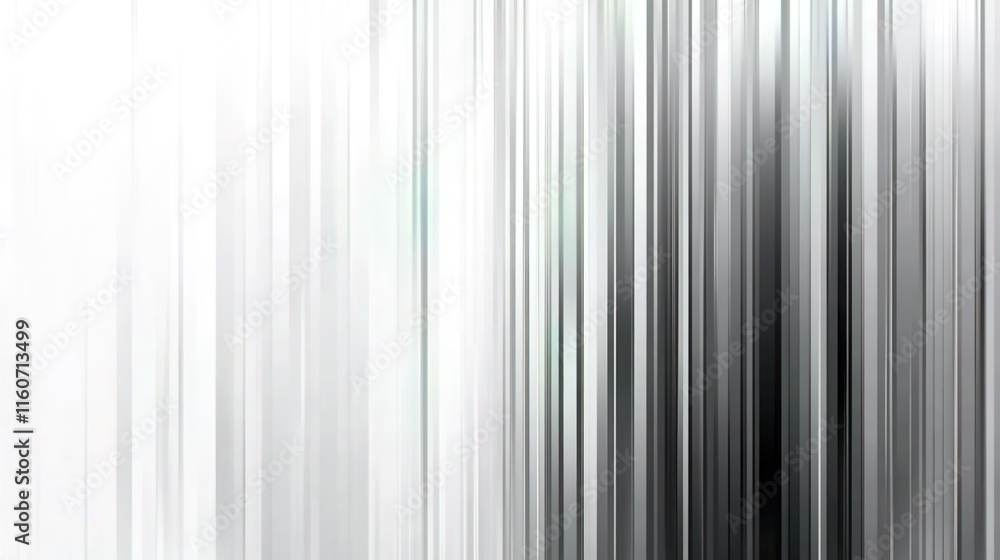 Obraz premium Abstract white vertical lines on a grey and silver background
