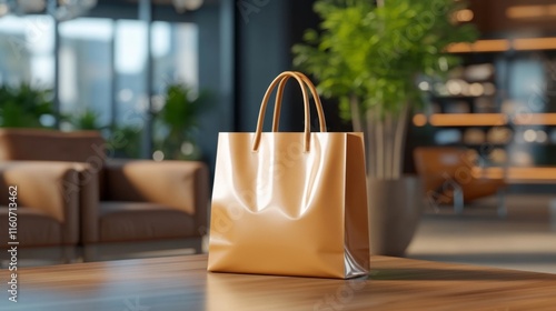 Wallpaper Mural Modern Plastic Bag in a Stylish Store. Generative AI Torontodigital.ca