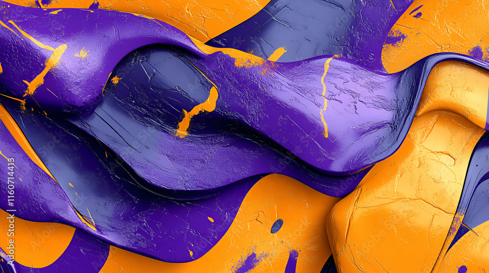 Abstract Purple & Orange Paint Swirls, Dynamic Texture, Fluid Design, Vibrant Hues, Expressive Art Abstract Purple & Orange Paint Swirls, Dynamic Texture, Fluid Design, Vibrant Hues, Expressive Art