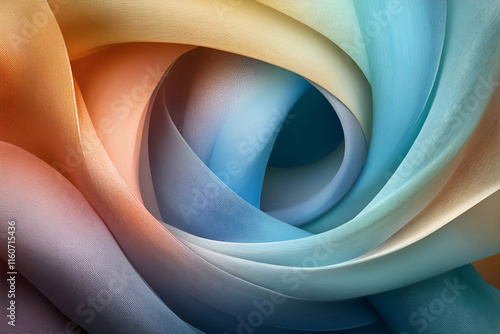 Abstract Pastel Swirls,  A Serene Tapestry of Color and Texture. Evokes calm and beauty.