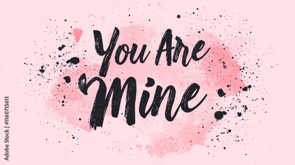 simple love quotes inspirational and motivational. Beautiful hand lettering You Are Mine in black. Print for inspirational posters, t-shirts, bags, mugs, cards, flyers, stickers, badges. Elegant calli simple love quotes inspirational and motivational. Beautiful hand lettering You Are Mine in black. Print for inspirational posters, t-shirts, bags, mugs, cards, flyers, stickers, badges. Elegant calli
