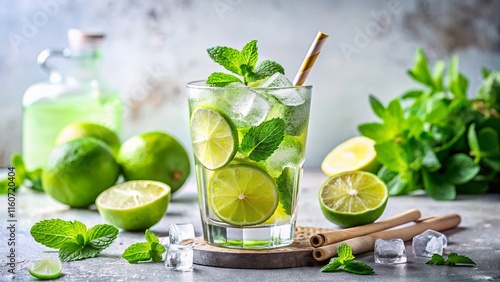 Wallpaper Mural Mojito Refreshing Summer Drink Image Torontodigital.ca