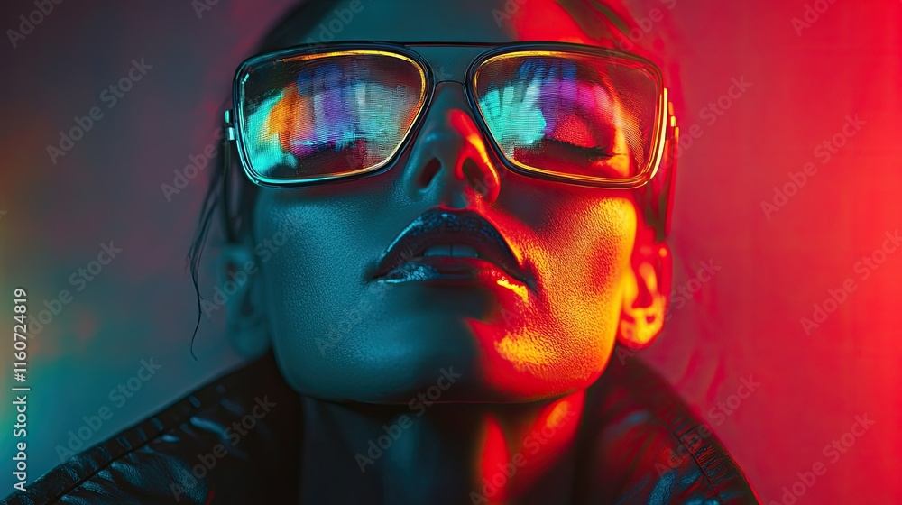 Neon Nights: A Portrait of Style and Mystery Neon Nights: A Portrait of Style and Mystery