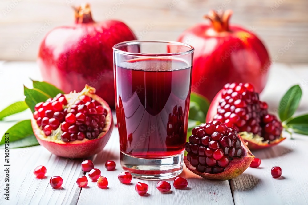 Pomegranate Juice Drink, Fresh Red Fruit, Glass, Vibrant Colors, High Quality Pomegranate Juice Drink, Fresh Red Fruit, Glass, Vibrant Colors, High Quality