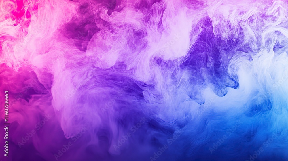 Fototapeta premium Bright abstract gradient with purple and blue hues, softly glowing and blending, creating a vibrant and dynamic atmosphere