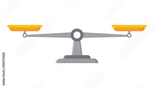 Scale flat vector design isolated on a white background