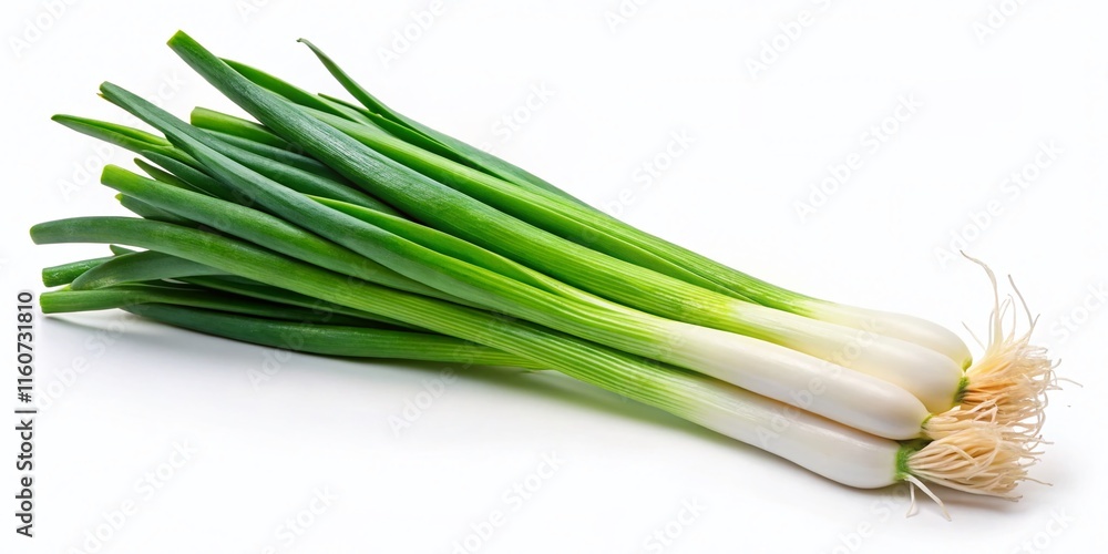 Spring Onion Front View - Fresh & Bright Spring Onion Front View - Fresh & Bright