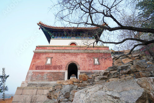 Obraz na płótnie Tibetan architecture in the Four Great Regions of Summer Palace in Beijing. w salonie