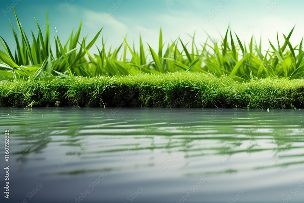 Fototapeta premium grass, background, lawn, meadow, green, nature, plant, spring, summer, isolated, field, natural, grow, turf, white, pattern, environment, fresh, garden, growth, horizontal, foliage, outdoors, lush, se