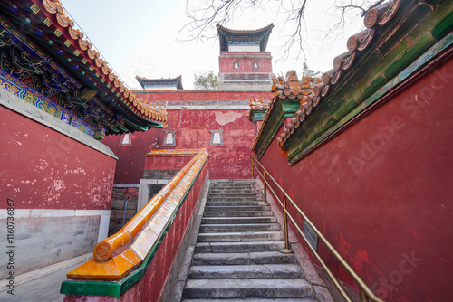 Obraz na płótnie Tibetan architecture in the Four Great Regions of Summer Palace in Beijing. w salonie