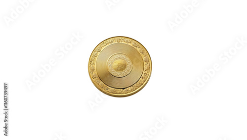 A single golden ingot symbolizing wealth and prosperity