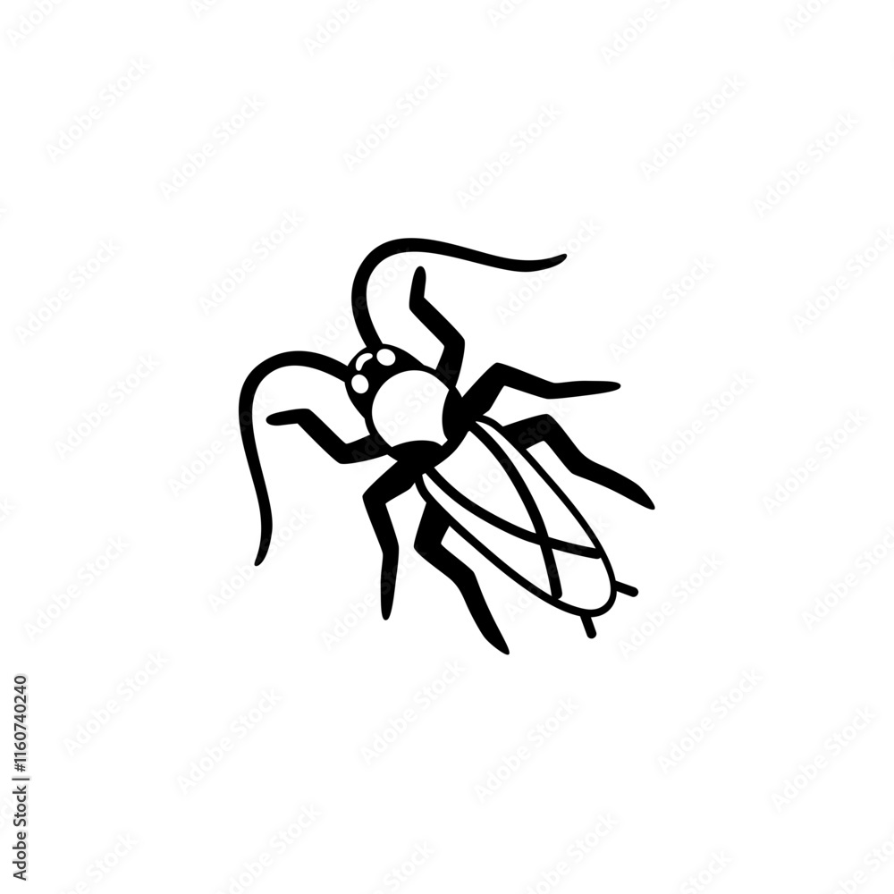 Fototapeta premium Cockroach Silhouette 