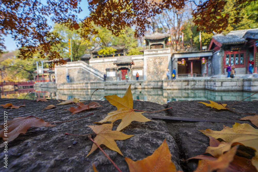 Scenery of Suzhou River in Summer Palace of Beijing.