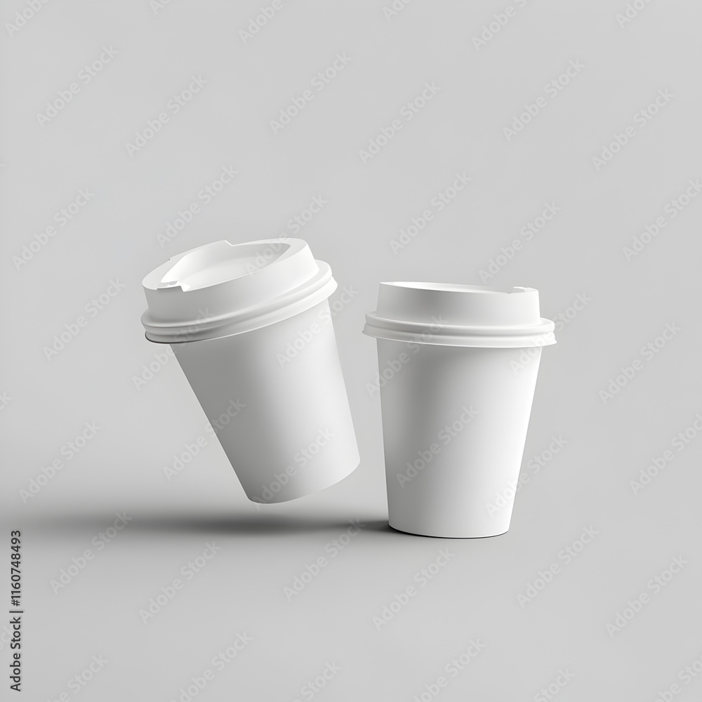 Coffee Cup Mockup with Minimalist Design Coffee Cup Mockup with Minimalist Design