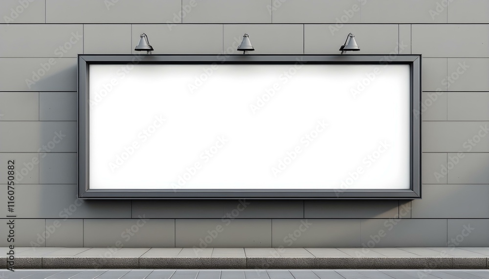 Mockup a white blank billboard poster displayed on the outdoor against. Significantly, promotion information for business marketing announcements and details Mockup a white blank billboard poster displayed on the outdoor against. Significantly, promotion information for business marketing announcements and details