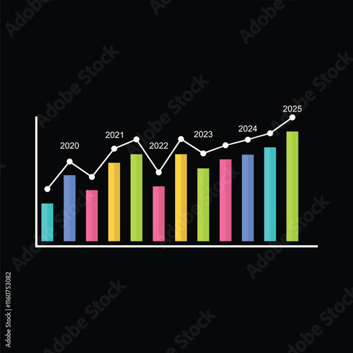 Bar graph Design concept