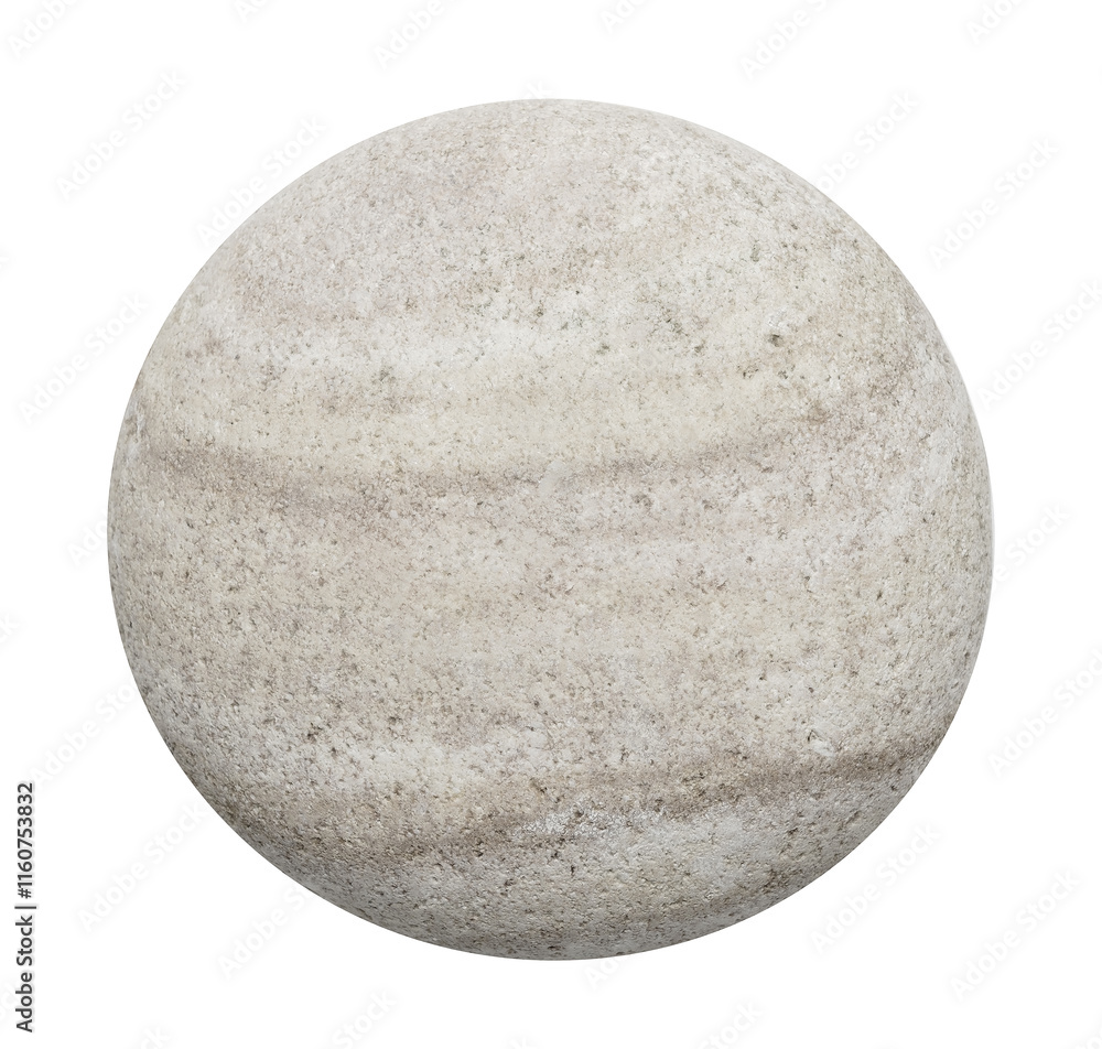 A pebbles rock with a rough surface Isolated on white background A pebbles rock with a rough surface Isolated on white background