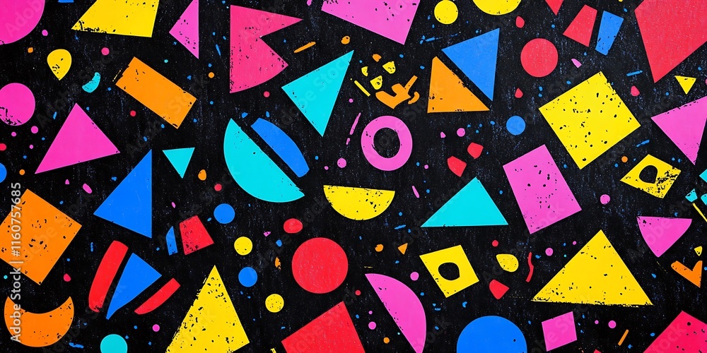 Obraz premium a colorful pattern on a black surface