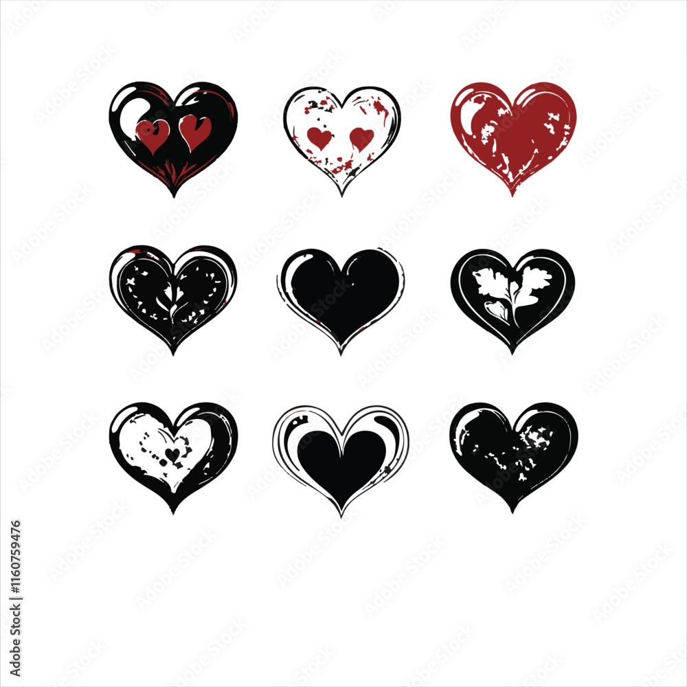 tree with heart shape Love icon 