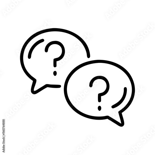 question mark speech bubble
