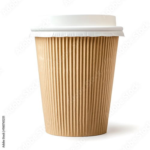 Wallpaper Mural a brown paper cup with a white lid Torontodigital.ca