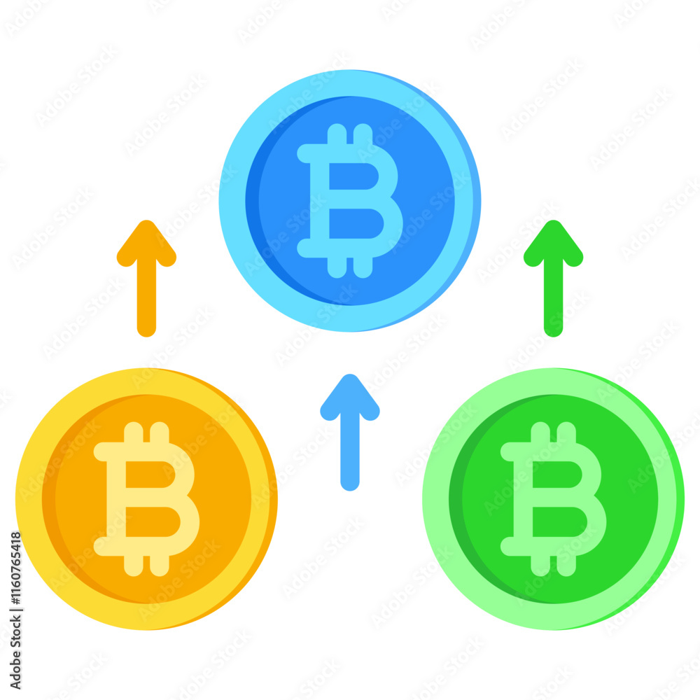 Obraz premium Bitcoin Icon