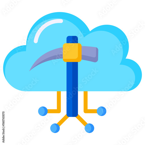 Cloud Mining Icon