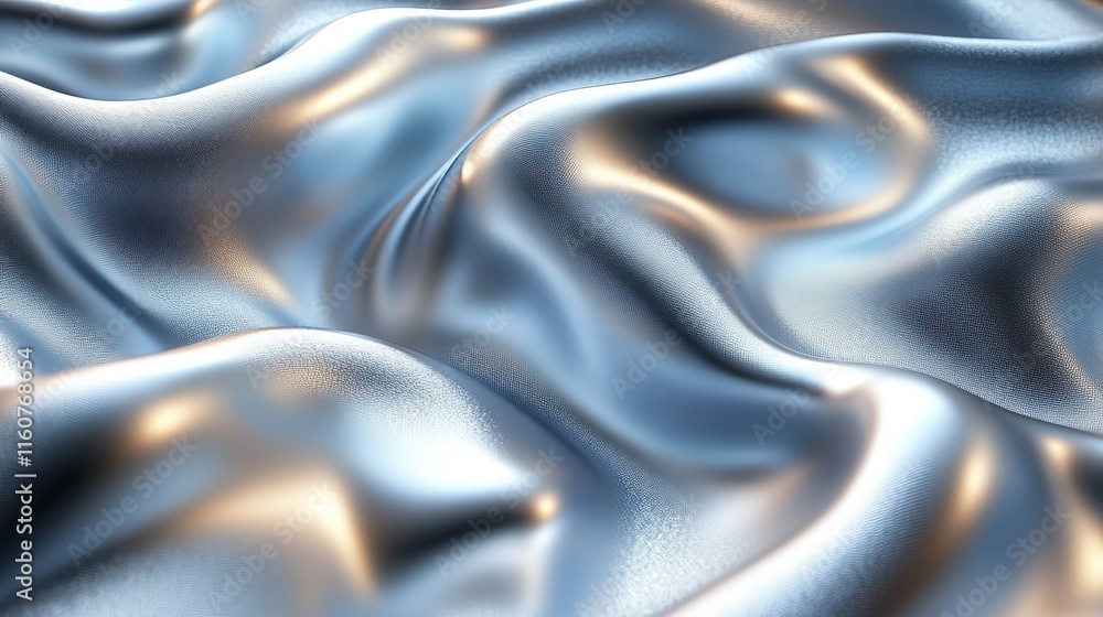 An abstract texture of 3D silver metal is isolated on a background. The steel color design flows with a gradient of motion, creating a graphic wallpaper An abstract texture of 3D silver metal is isolated on a background. The steel color design flows with a gradient of motion, creating a graphic wallpaper