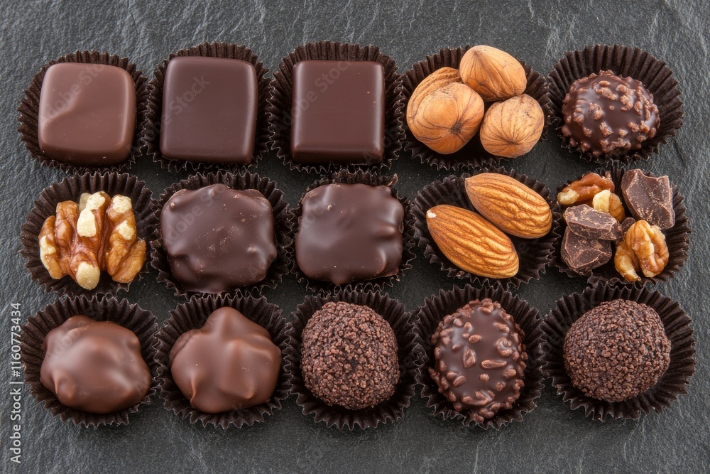 a handful of various chocolate treats a handful of various chocolate treats