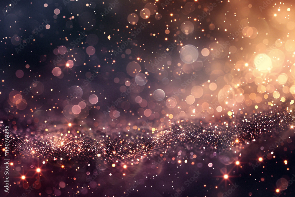 Fototapeta premium Additional Elements with Sparkles Background: Magical and Enchanting Atmosphere