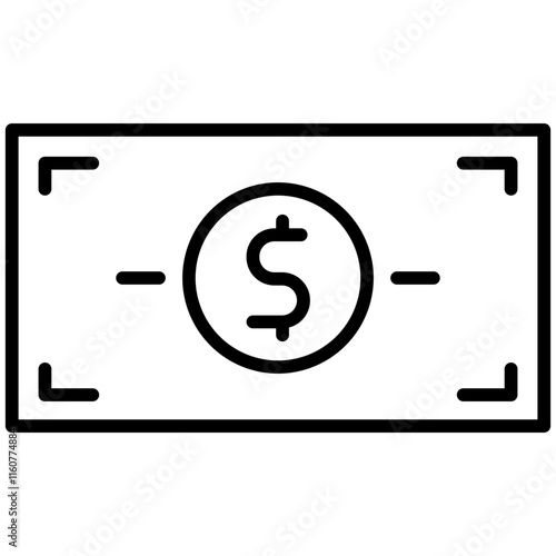 Wealth line icon style